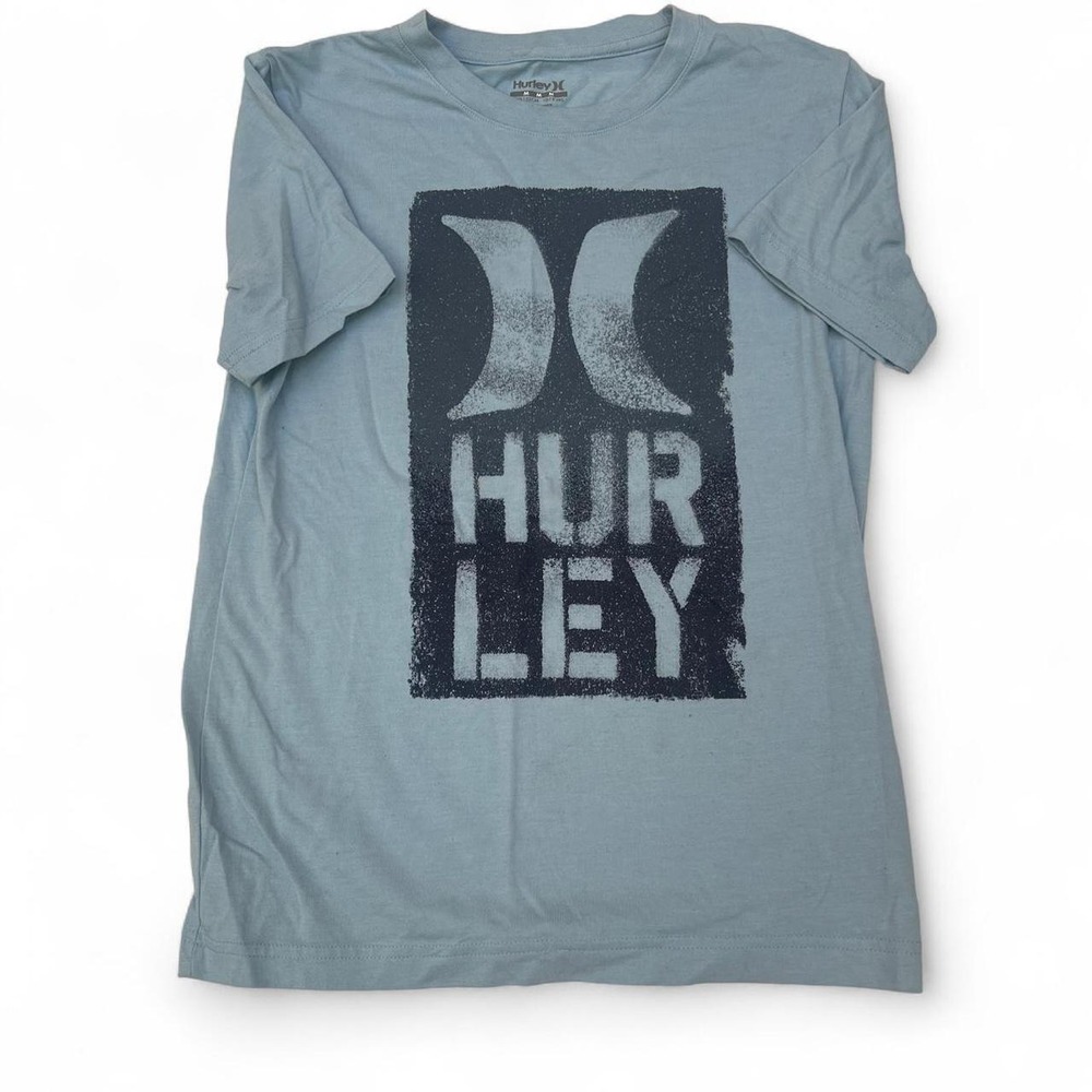 Boys blue graphic tee hurley